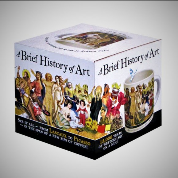"Brief History of Art" Coffee Mug Microwave and Dishwasher Safe New in Box - Picture 5 of 5